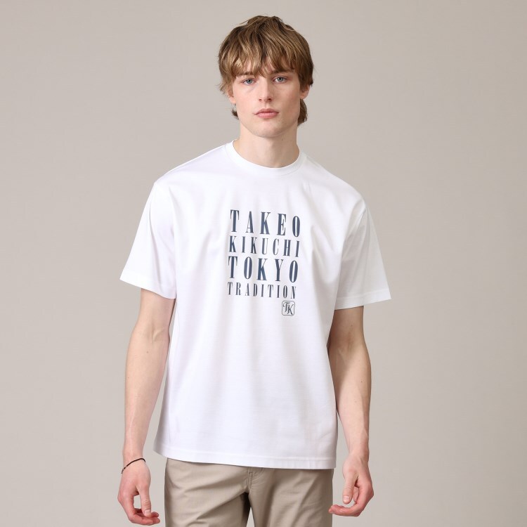 タケオキクチ(TAKEO KIKUCHI)の【Sサイズ～】メッセージ プリント Tシャツ Ｔシャツ