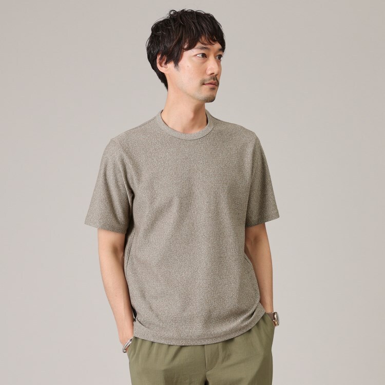 タケオキクチ(TAKEO KIKUCHI)の【尾州織/Made in JAPAN】メランジ Tシャツ カットソー