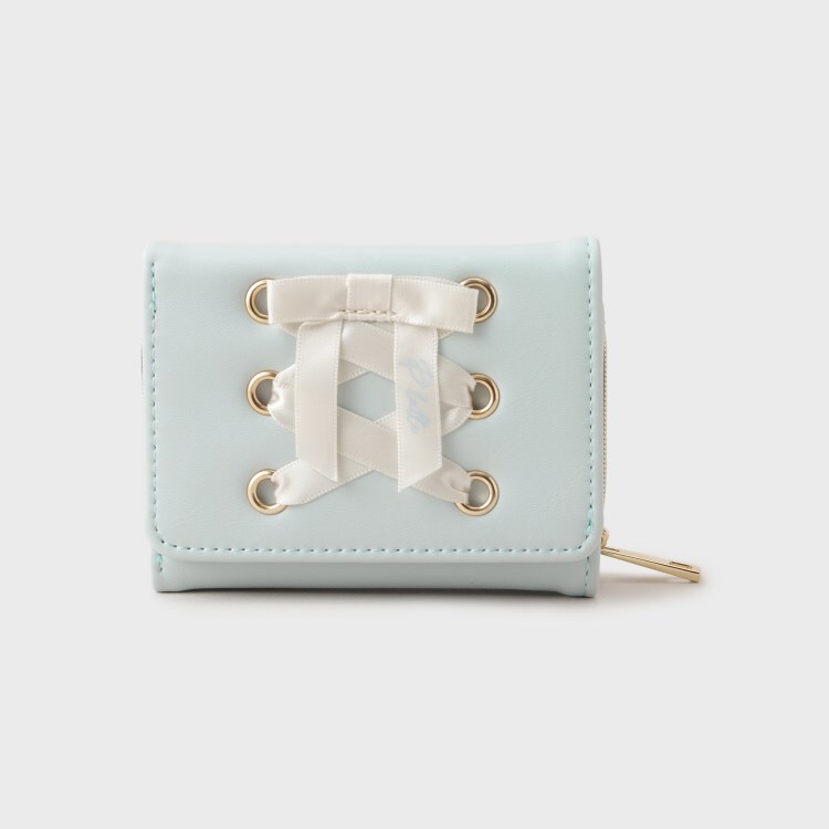ピンク ラテ(PINK-latte)のレースアップミニ財布 財布