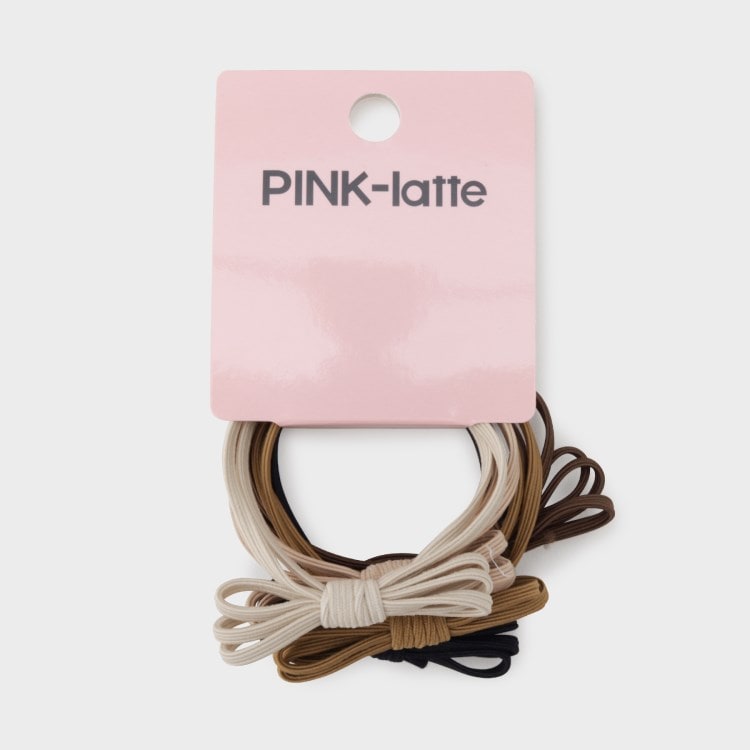 ピンク ラテ(PINK-latte)のリボンヘアゴム5Pセット ヘッドアクセサリー