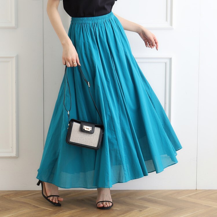 クチュールブローチ(Couture Brooch)のコットンボイルフレアスカート マキシ・ロングスカート