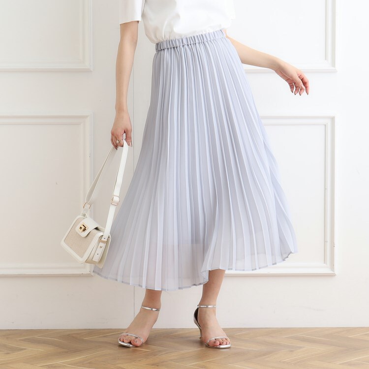クチュールブローチ(Couture Brooch)のシャイニープリーツスカート マキシ・ロングスカート
