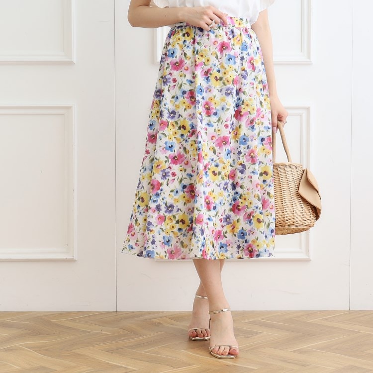 クチュールブローチ(Couture Brooch)のsummerフルール オーガンスカート ミモレスカート