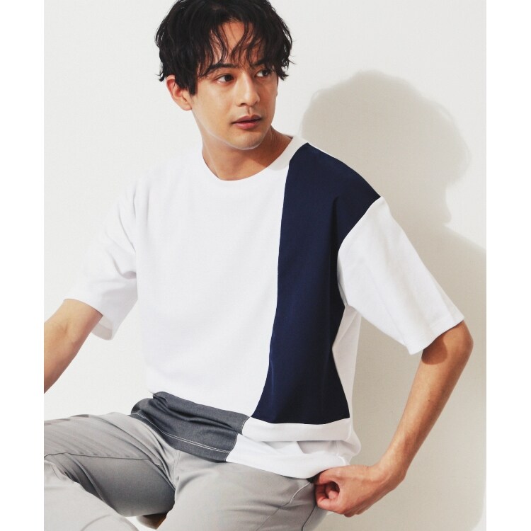 ザ ショップ ティーケー（メンズ）(THE SHOP TK(Men))のパネルアソートTシャツ