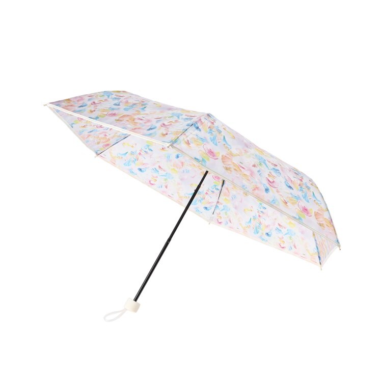 グローブ(grove)の［plantica×Wpc．］フラワーアンブレラプラスティック ミニ 折りたたみ傘