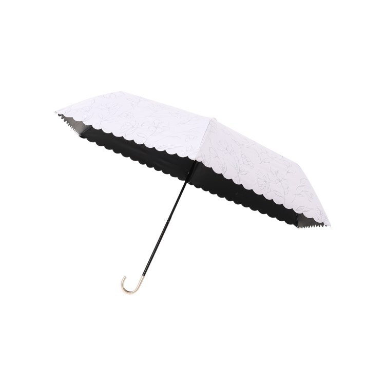 グローブ(grove)のラインフラワー ミニ 折りたたみ傘【遮光・晴雨兼用】 折りたたみ傘
