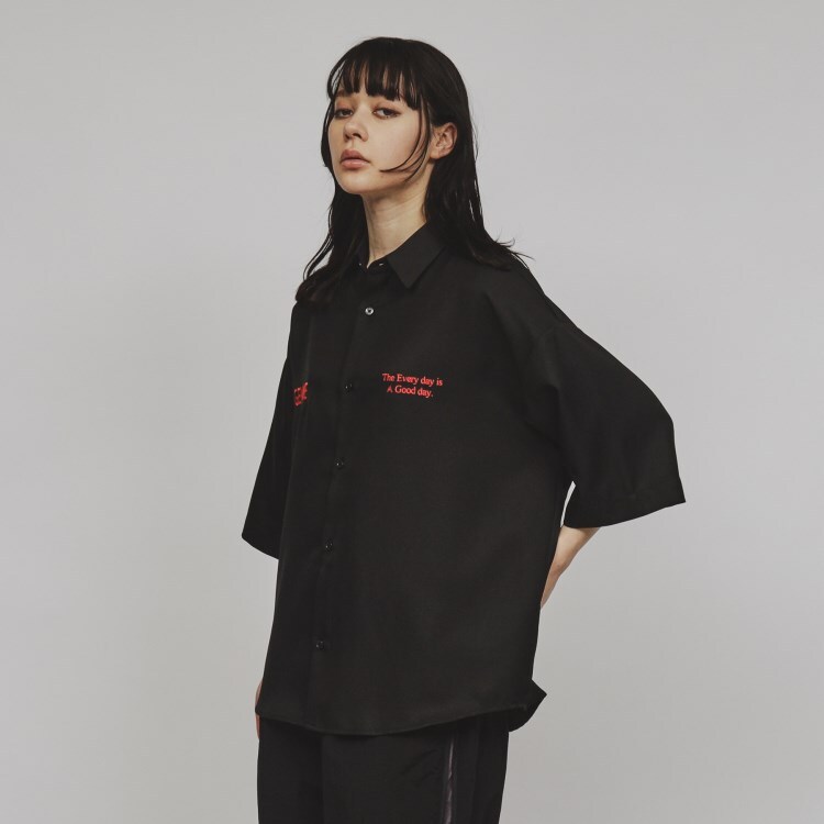 ティーケー タケオ キクチ(レディース)(tk.TAKEO KIKUCHI(Ladies))のレタードデザインシャツ シャツ・ブラウス