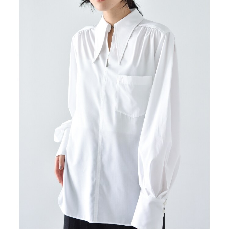 コードエー(CODE A)のCODE A ｜ long point collar oversized shirt シャツ・ブラウス