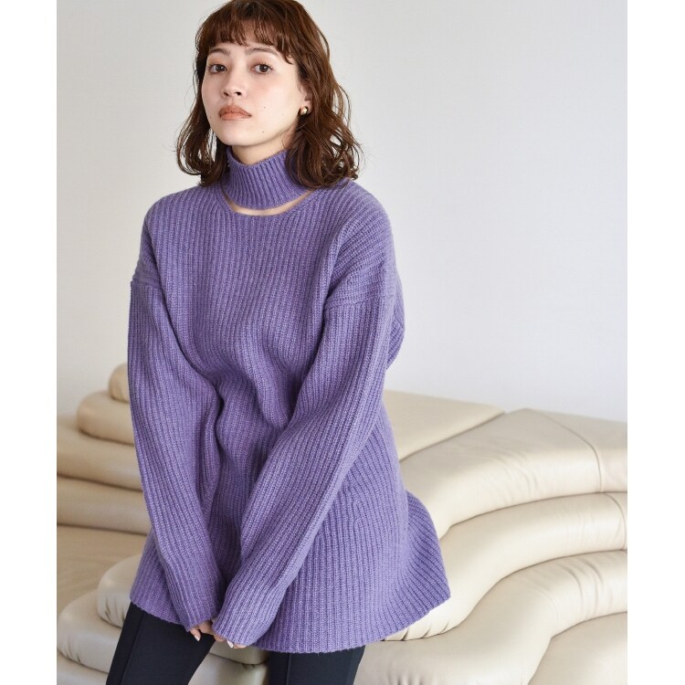 コードエー(CODE A)のCODE A ｜ neck cutting knit ニット/セーター