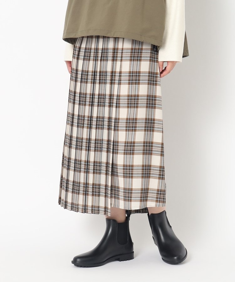 ポーシャル(poushal)の【巻きスカート風】デザインスカート オフホワイト(203)