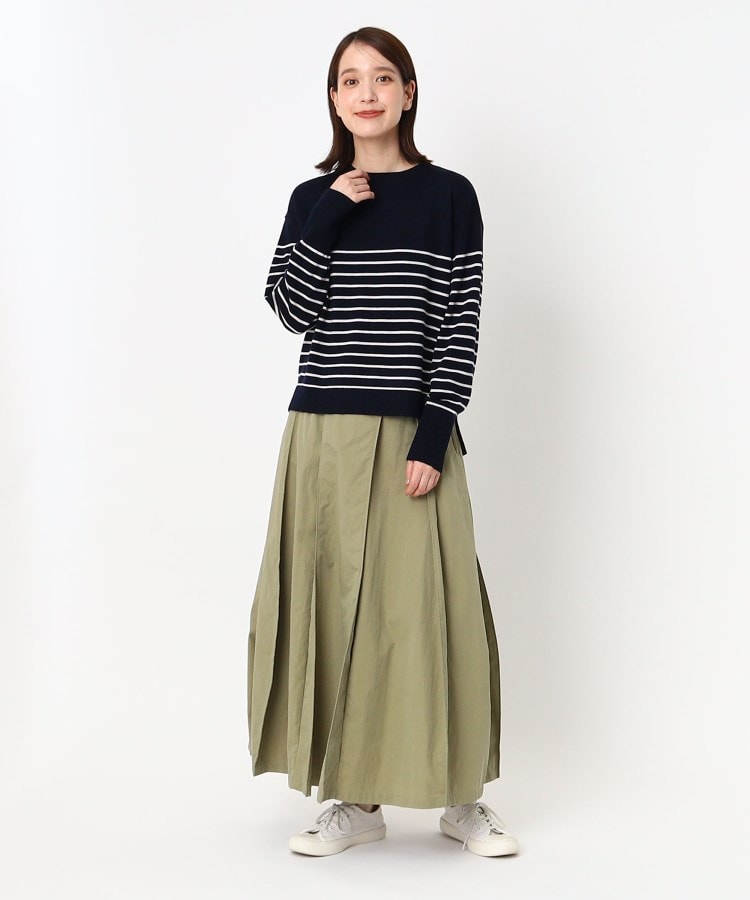 ポーシャル(poushal)の【ベーシック丸首】前後差プルオーバーニット24