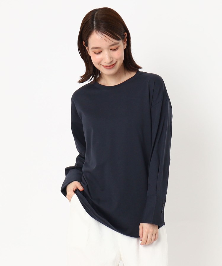 ポーシャル(poushal)の【洗える】袖カフスプルオーバージャージ20