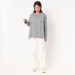 ポーシャル(poushal)の【洗える・長袖コットン】ニッコリマークポイントプルオーバージャージ13