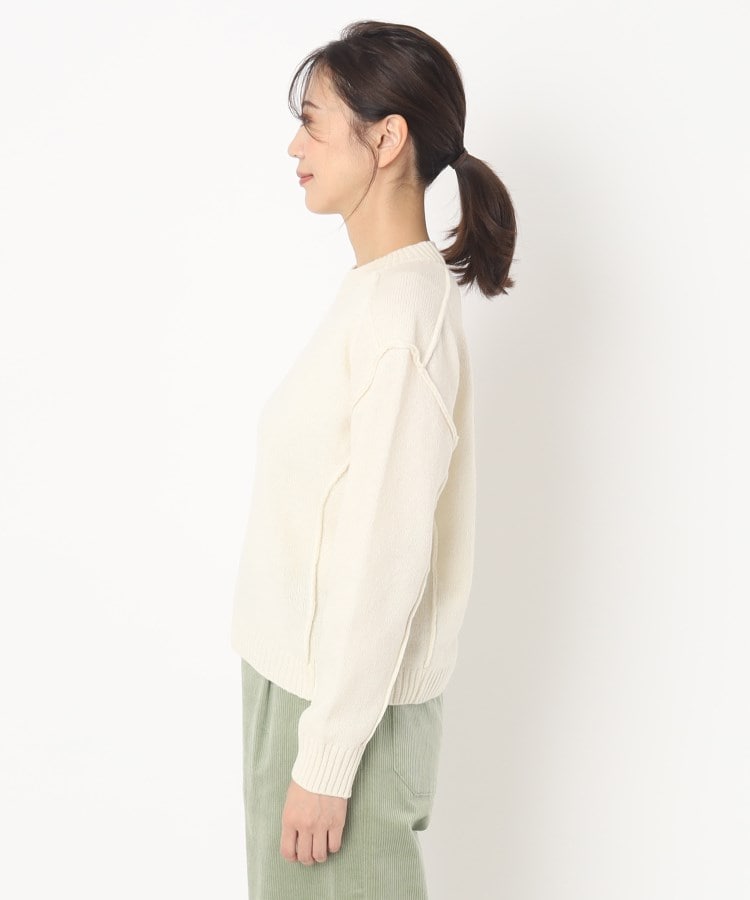ポーシャル(poushal)の【丸首】成形編みシンプルプルオーバーニット2