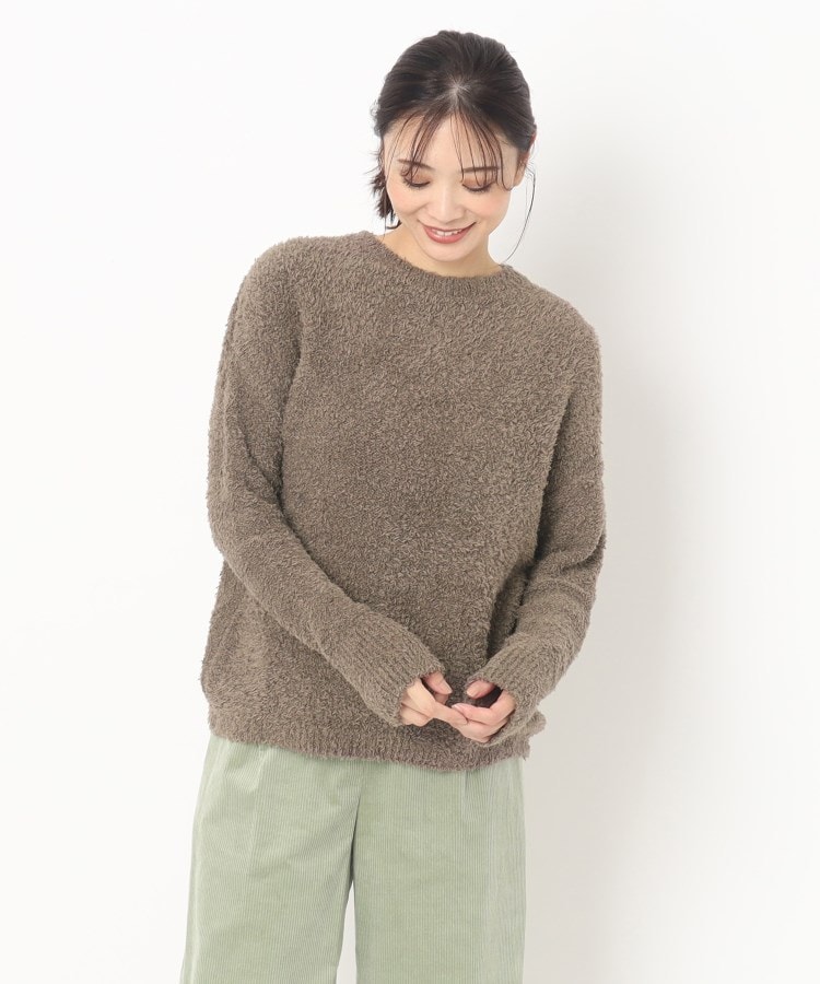 ポーシャル(poushal)の【コットンフェザー】丸首プルオーバーニット7