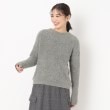 ポーシャル(poushal)の【コットンフェザー】丸首プルオーバーニット グレー(012)