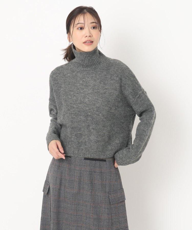 シャギー】ゆるハイネックプルオーバーニット(ニット/セーター シャギー】ゆるハイネックプルオーバーニット(ニット/セーター