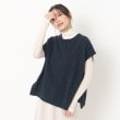 ポーシャル(poushal)の【スリット入り】たっぷりニットベスト ブルー(093)