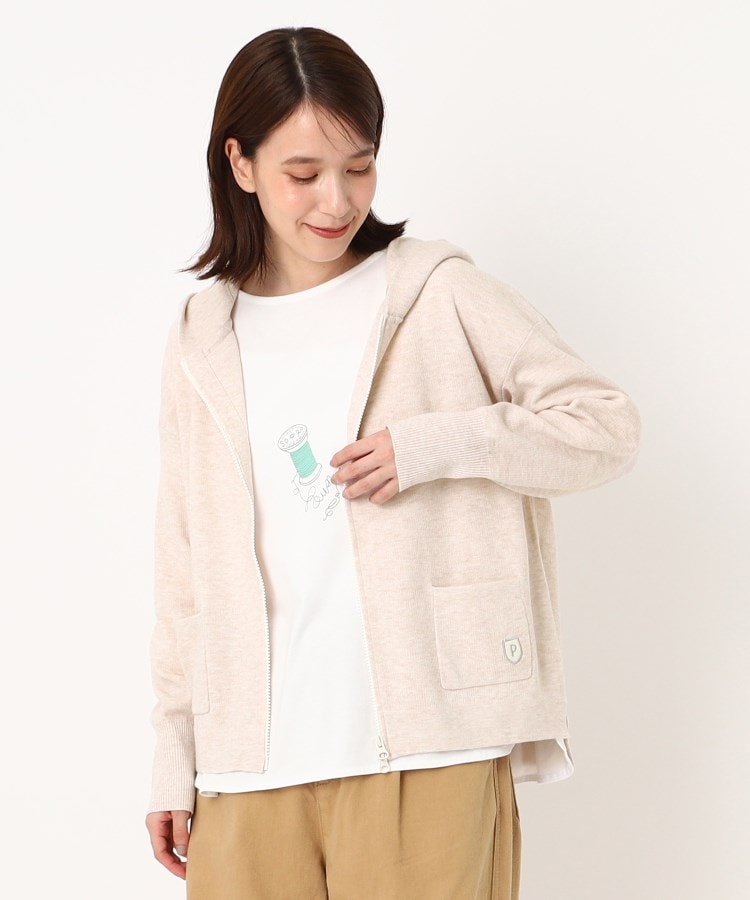 ポーシャル(poushal)のミニポケットポイントニットパーカ9