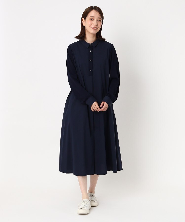 ポーシャル(poushal)の【異素材使い】袖ニット×シャツワンピース10