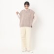 ポーシャル(poushal)の【洗える】コーデュロイワイドパンツ10