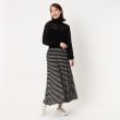 ポーシャル(poushal)の【ジャカード編みチェック】ニットフレアースカート15
