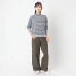 ポーシャル(poushal)の【ややハイネック】ボーダーニットプルオーバー8