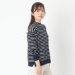 ポーシャル(poushal)の【ややハイネック】ボーダーニットプルオーバー15
