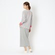 ポーシャル(poushal)の【洗える】プチハイネック長袖ボーダープルオーバー13