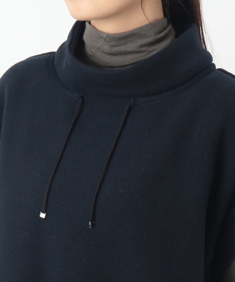 ポーシャル(poushal)の【洗える】ハイネックゆったりフリースベスト4