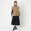 ポーシャル(poushal)の【洗える】ハイネックゆったりフリースベスト14