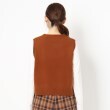 ポーシャル(poushal)の【カシミヤ混】丸首シンプルニットベスト3