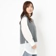 ポーシャル(poushal)の【カシミヤ混】丸首シンプルニットベスト11