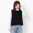 ポーシャル(poushal)の【カシミヤ混】丸首シンプルニットベスト15