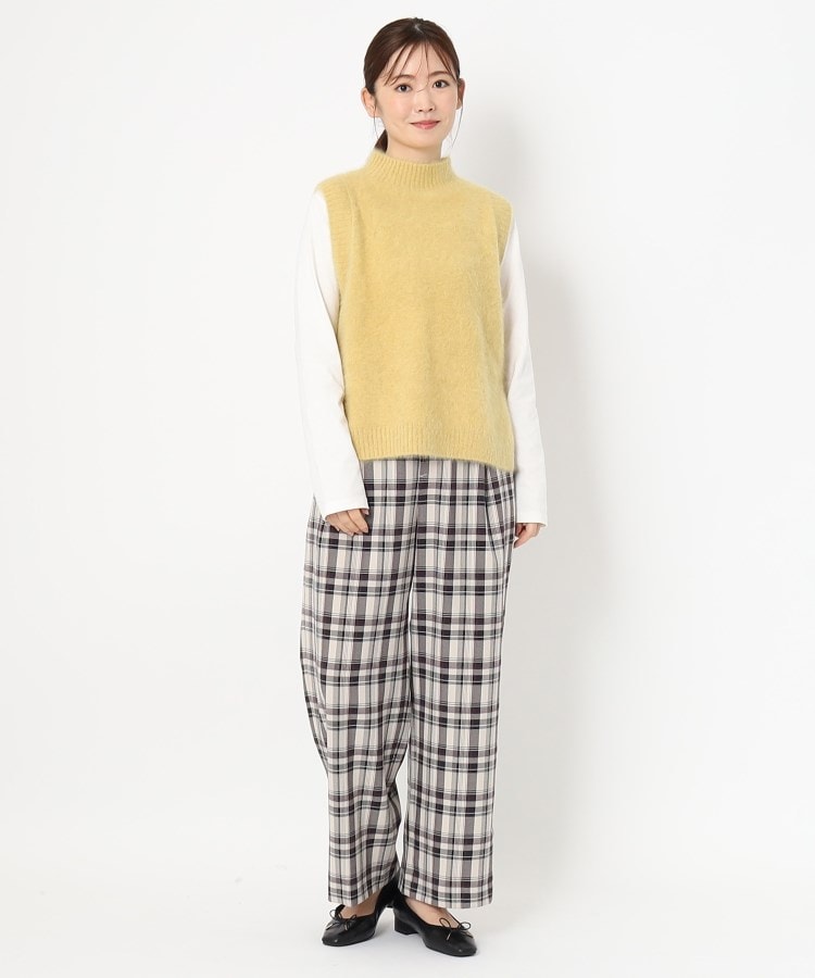 ポーシャル(poushal)の【フォックス・カシミヤブレンド】ふわふわハイネックニットベスト13