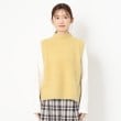 ポーシャル(poushal)の【フォックス・カシミヤブレンド】ふわふわハイネックニットベスト1