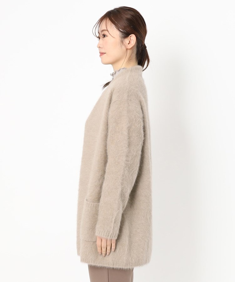 フォックス・カシミヤブレンド】ふわふわロングカーディガン フォックス・カシミヤブレンド】ふわふわロングカーディガン