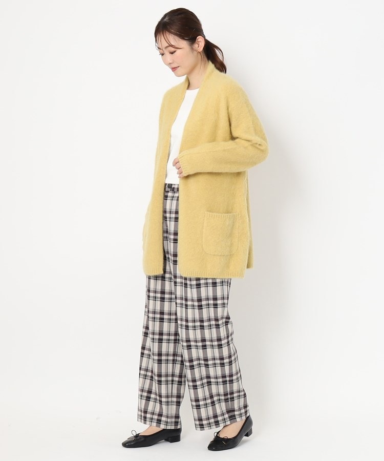 フォックス・カシミヤブレンド】ふわふわロングカーディガン フォックス・カシミヤブレンド】ふわふわロングカーディガン