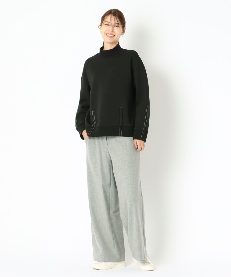 ポーシャル(poushal)の【洗える×ストレッチ】ワイドストレートパンツ13