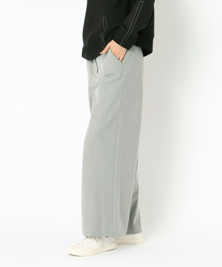 ポーシャル(poushal)の【洗える×ストレッチ】ワイドストレートパンツ15