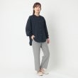 ポーシャル(poushal)の【洗える・袖口リブ・袖コンシャス】前後差ブラウス18