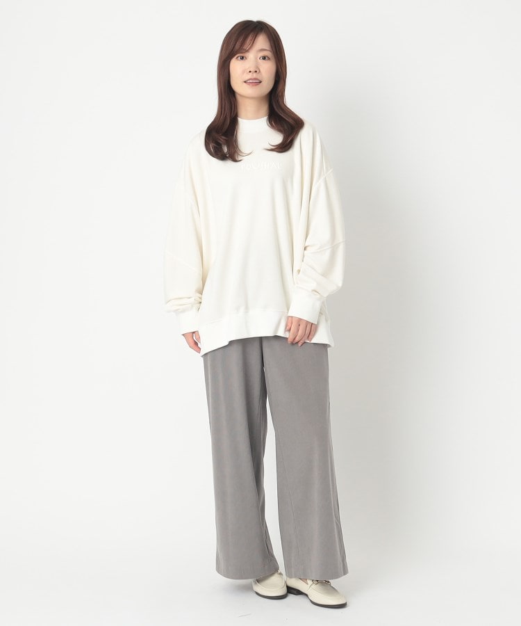 ポーシャル(poushal)の【洗える】バックバルーンシルエットプルオーバージャージ10