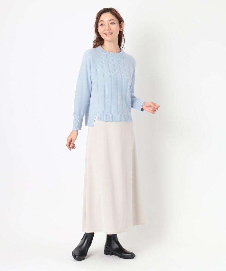 ポーシャル(poushal)の【カシミヤ混ウール素材】リブデザインプルオーバーニット21