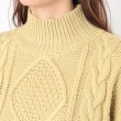 ポーシャル(poushal)の【ケーブル編み】ローゲージビッグシルエットプルオーバーニット4