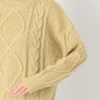 ポーシャル(poushal)の【ケーブル編み】ローゲージビッグシルエットプルオーバーニット5