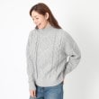 ポーシャル(poushal)の【ケーブル編み】ローゲージビッグシルエットプルオーバーニット11