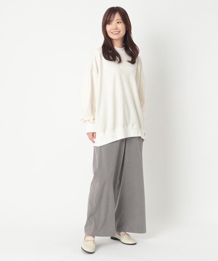 ポーシャル(poushal)の【洗える】コーデュロイワイドパンツ14