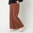 ポーシャル(poushal)の【洗える】コーデュロイワイドパンツ17
