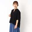 ポーシャル(poushal)の【洗える】サッカー素材ふんわりブラウス7