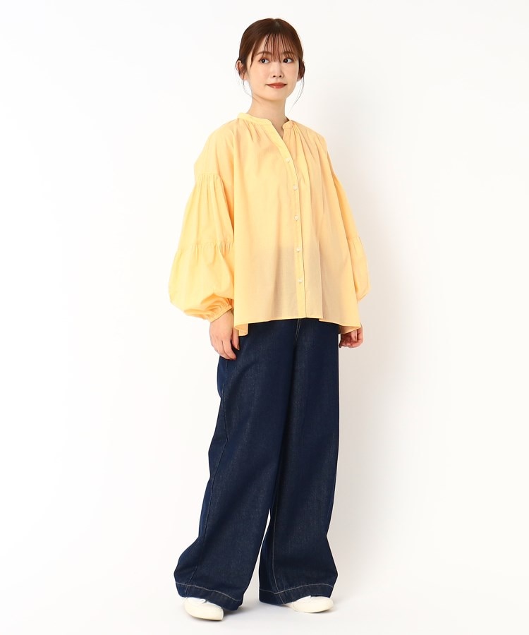 ポーシャル(poushal)の【洗える・薄手・袖コンシャス】長袖ブラウス20